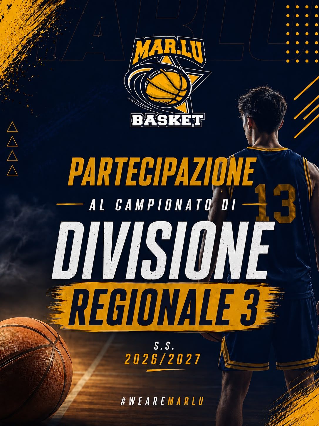 Locandina Mar.Lu. Basket Bari per il campionato di Divisione Regionale 3