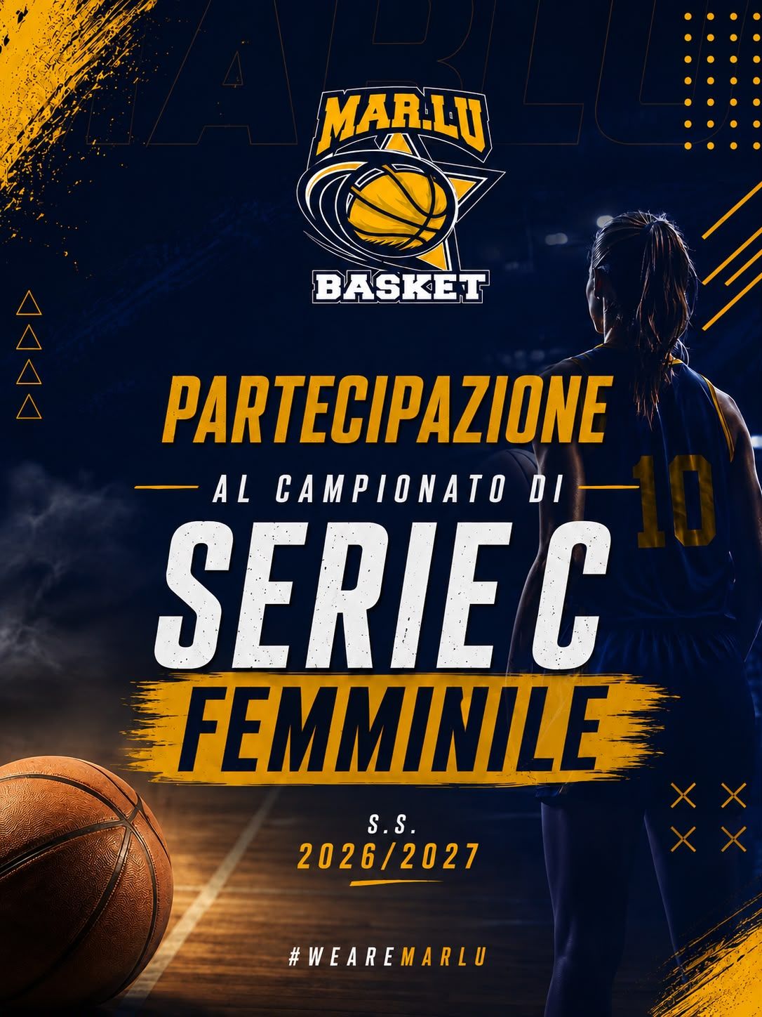 Locandina Mar.Lu. Basket Bari per il campionato di Serie C Femminile